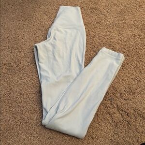 lululemon athletica Light Blue Leggings size 0 Inseam 28”